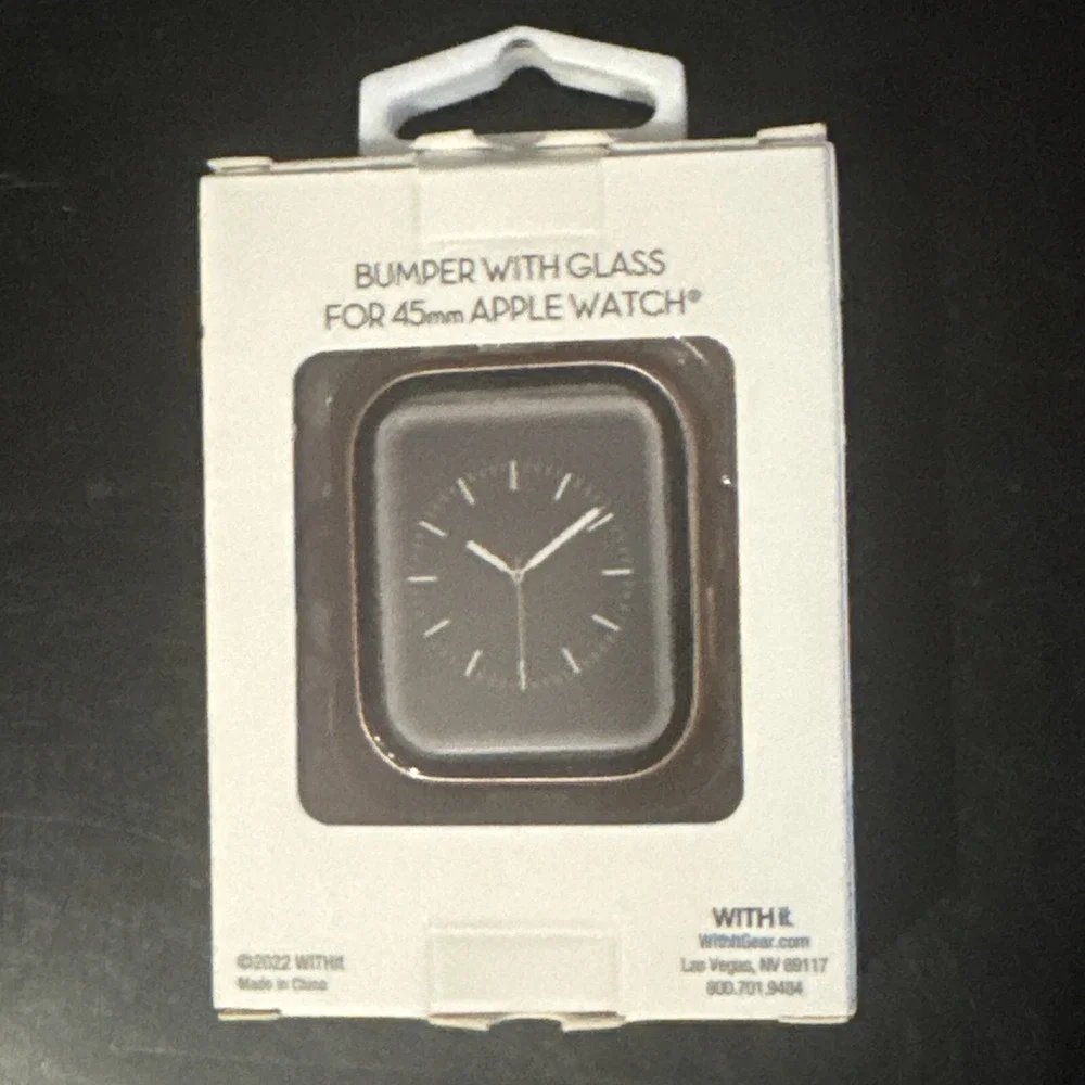 With It Protective Bumper w/ Glass For 45mm Apple Watch Rose Gold NEW With Tag